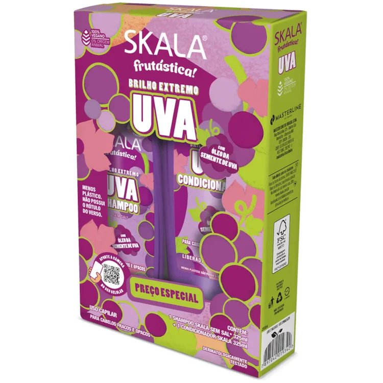 KIT DE ACONDICIONADOR Y SHMAPOO UVA SKALA