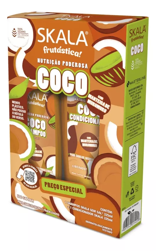 KIT ACONDICIONADOR Y SHAMPOO COCO SKALA