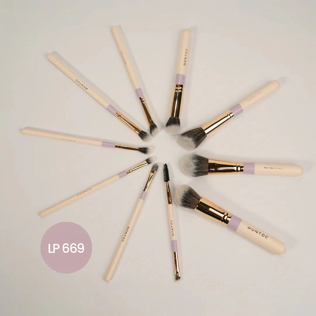 KIT DE BROCHAS FLUFFY X 10 MONTOC